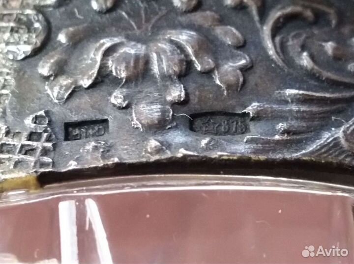 Ваза хрусталь серебро