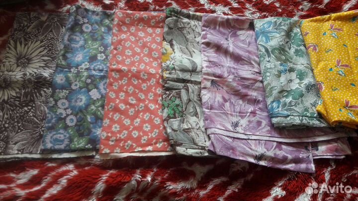 Отрез ткани хлопок СССР