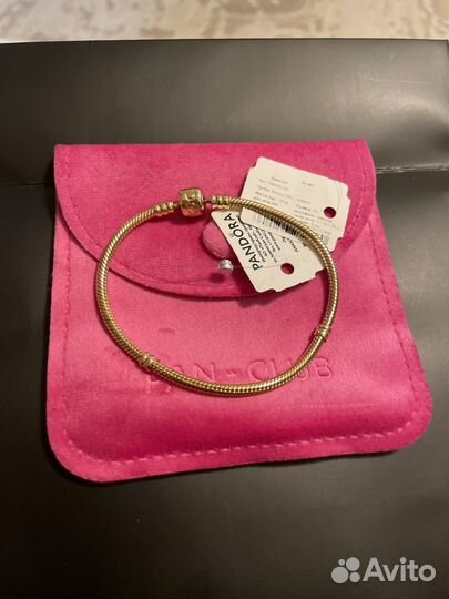 Золотой браслет pandora