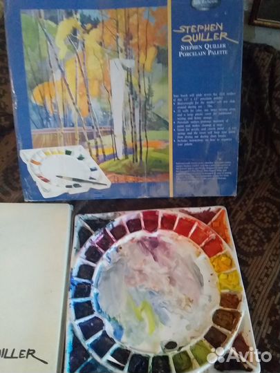 Палитра для акварели профессиональная керамическая
