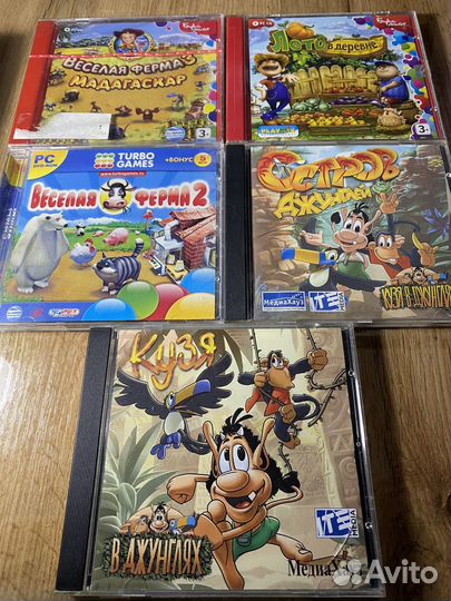Компьютерные игры на дисках 23 шт