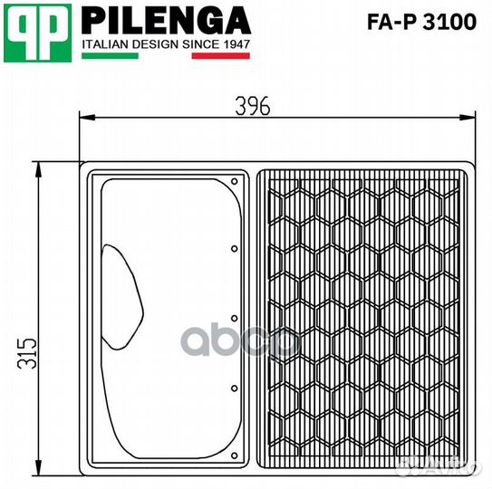 Фильтр воздушный FAP3100 pilenga