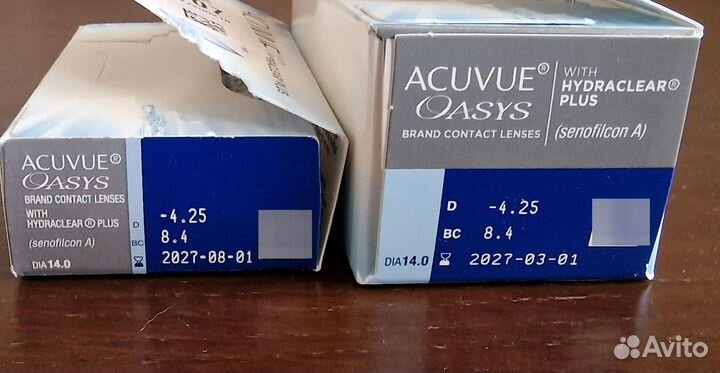 Линзы контактные acuvue oasys -4.25