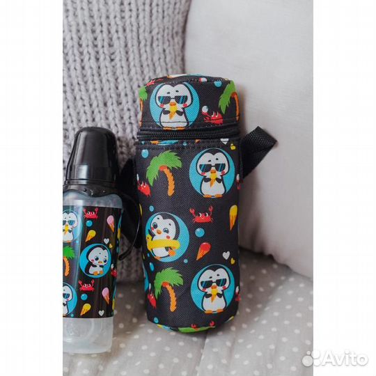 Термо-чехол для бутылочки «тренд. Пингвин», форма