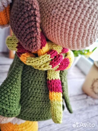 Собака вязаная