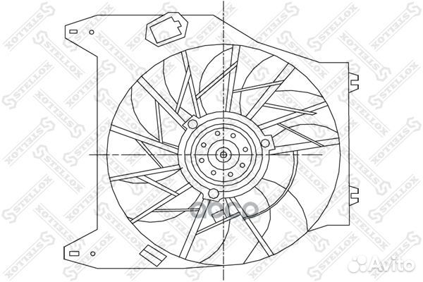 Вентилятор охлаждения Renault Clio