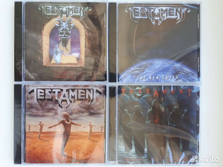 CD диски Overkill, Testament, Exodus, Annihilator