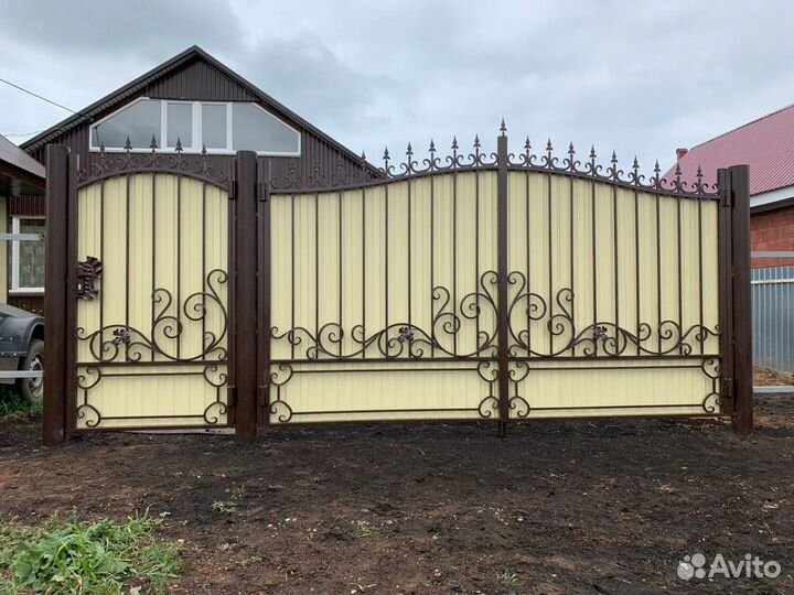 Ворота кованые