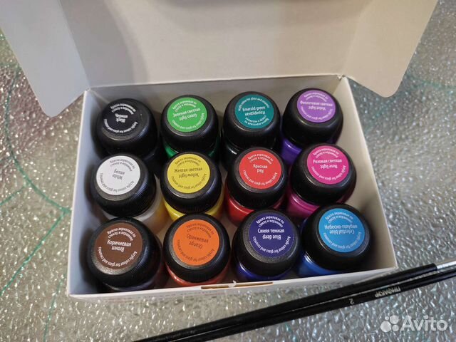 Акриловые краски по стеклу, контуры, разбавитель