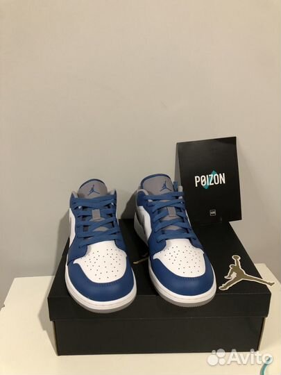 Nike air jordan 1 low true blue оригинал