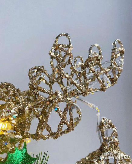 Светодиодная фигура оленя 30 см