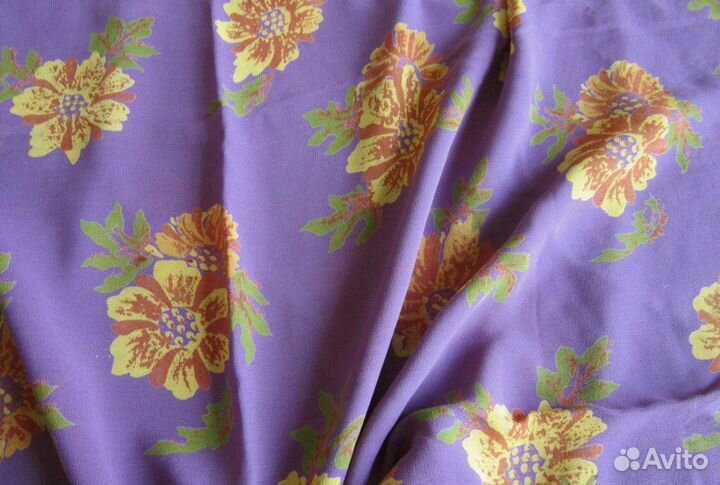 Креп-жоржет нат. шелк ткань СССР 1,55 х 0,94 м