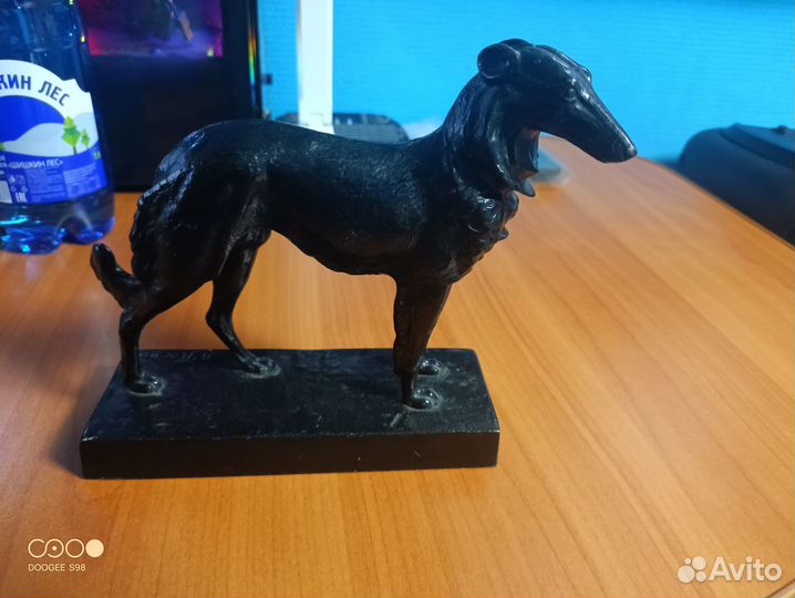 Каслинское литье Борзая собака 1984