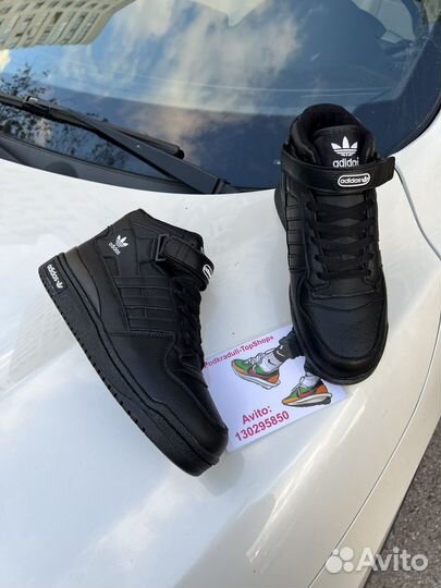 Adidas forum mid black р.43,44 Еврозима