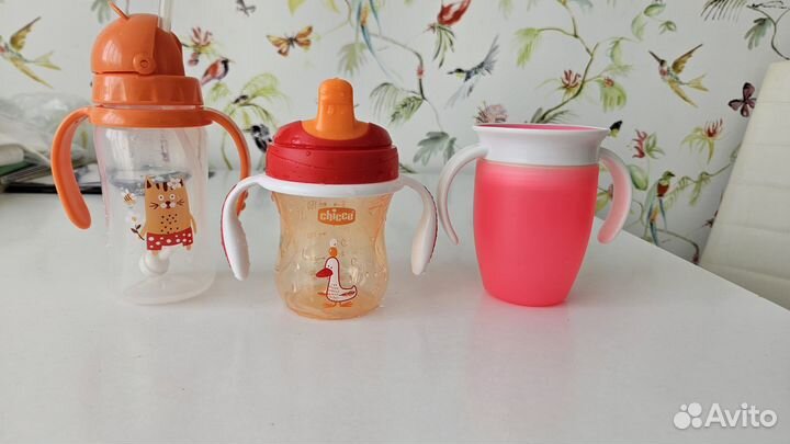 Детские поильники chico, manchkin, pituso