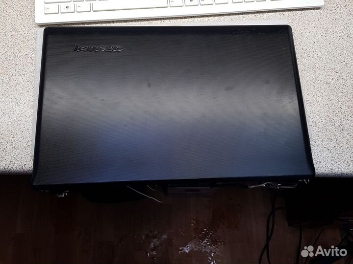 Крышка матрицы lenovo g575 + петли + рамка