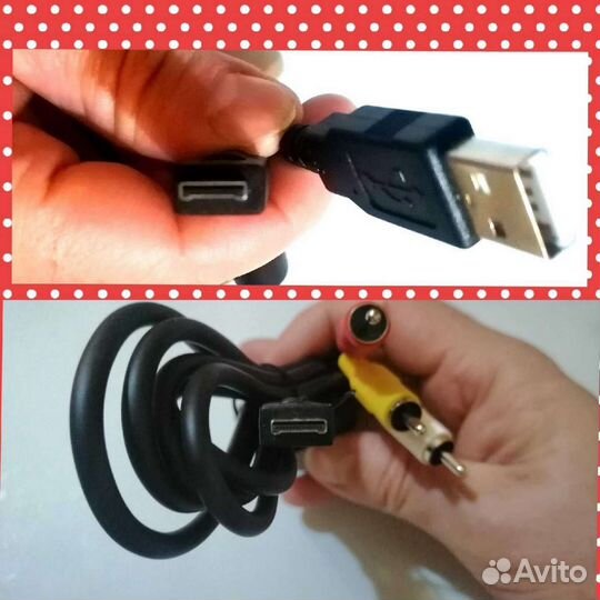 Кабель юзб и тюльпан