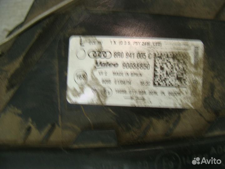 Фара левая Audi Q5