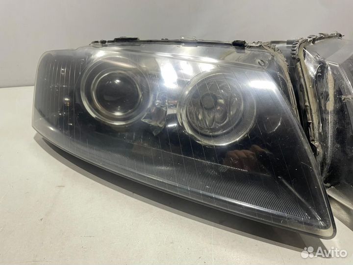 Комплект передних фар рестайлинг ауди а8 audi a8