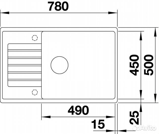 Мойка Blanco Zia XL 6 S Compact темная скала 52327