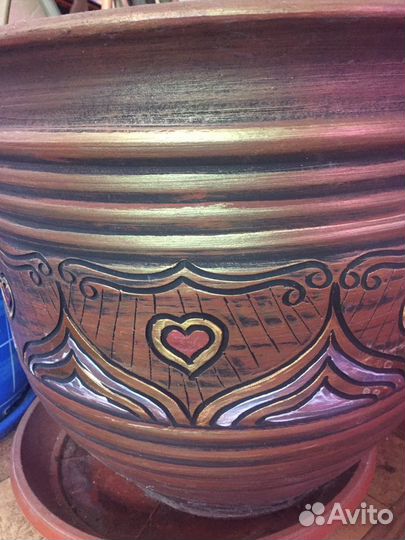 Горшки кашпо керамика улица дом большие