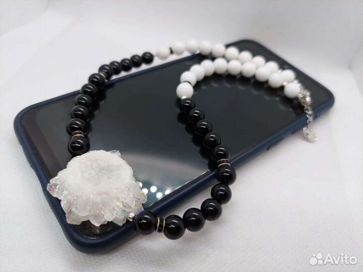 Колье-чокер Агат камень