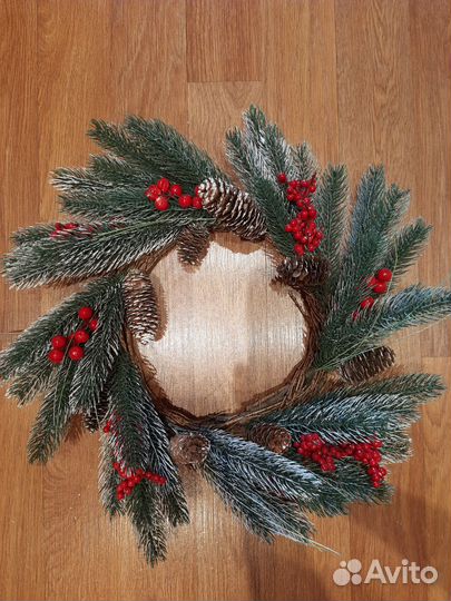 Новогодний венок на дверь