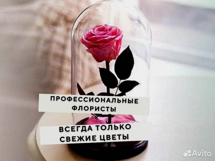 Розы в колбе разные