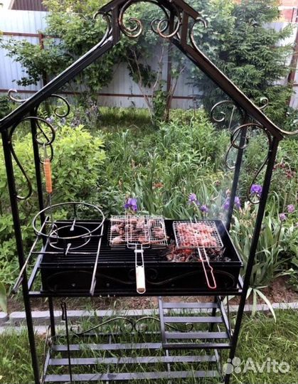 Мангал с печью