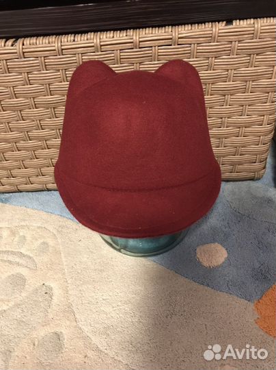 Шляпа кепка с ушками