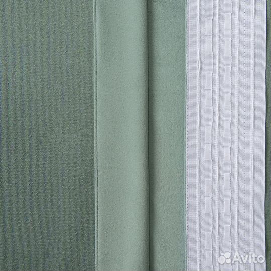 Шторы бархат Беллиссимо шалфей