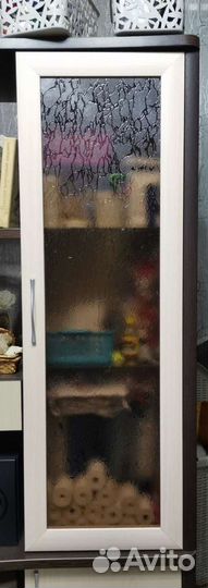 Фасадная дверца из мдф с рифлен. текстур. стеклом