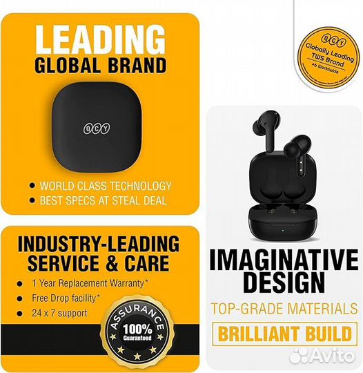 Блютуз наушники QCY T13