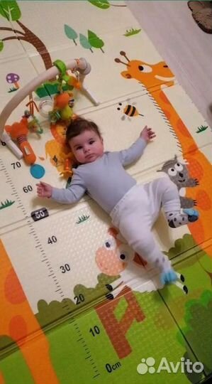 Детский коврик для ползания новый (заводской брак)