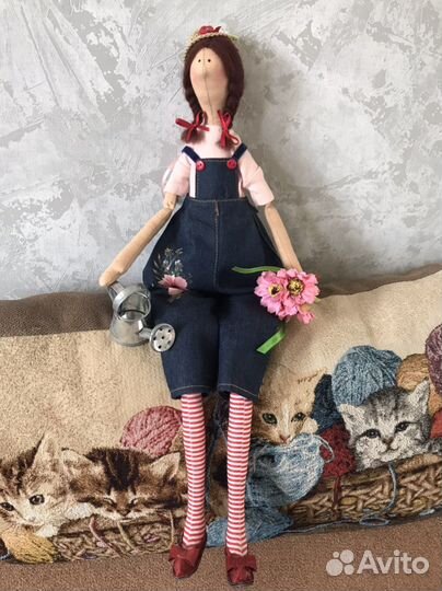 Текстильная кукла ручной работы