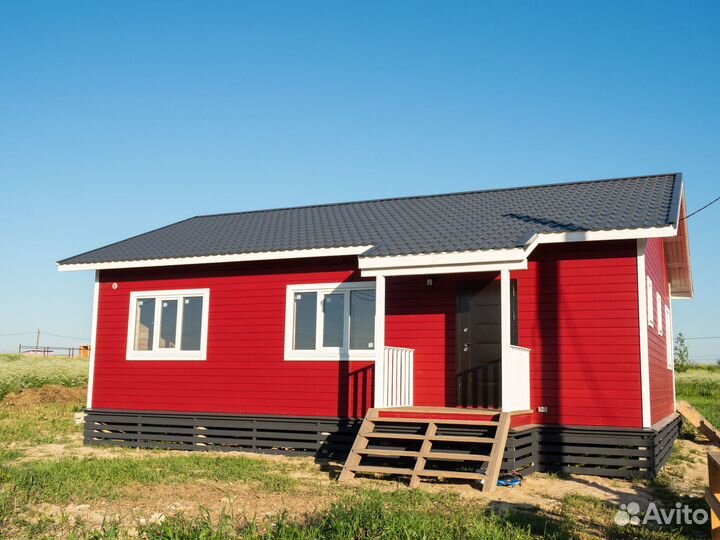 Каркасный дом для постоянного проживания 72м