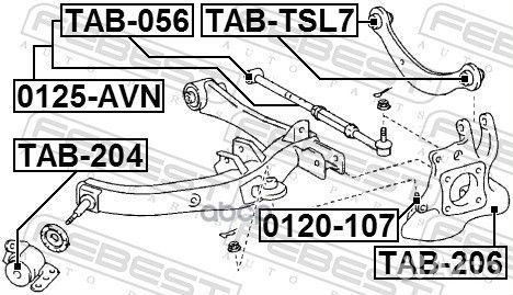 Опора шаровая задней цапфы toyota caldina AZT24