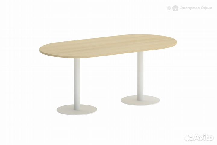 Стол для переговоров овальный Metal system style V