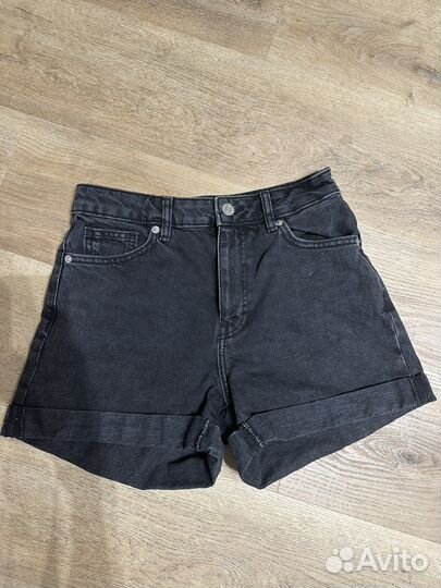 Шорты джинсовые черные Mango MOM 36