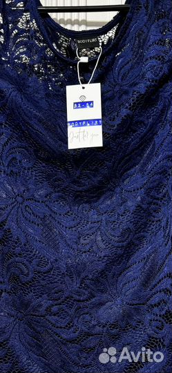 Блуза новая кружевная с вырезом на рукавах 52-54