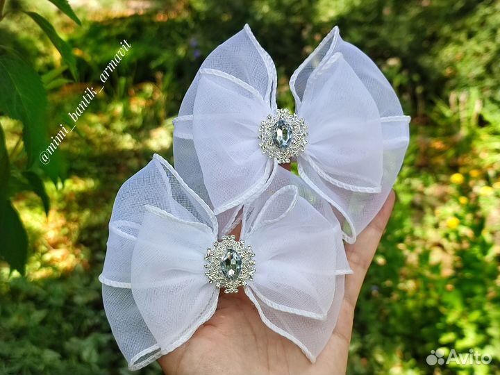 Школьные бантики ручной работы