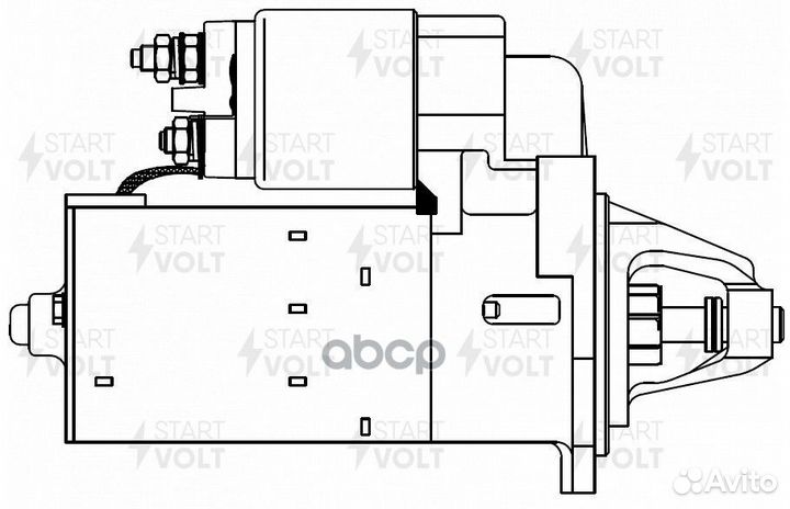 Стартер VAG 80/100 86- 1.4кВт LST1837 startvolt