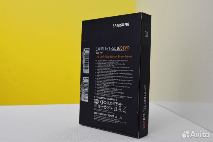 SSD накопитель samsung 870 EVO 250GB 2,5