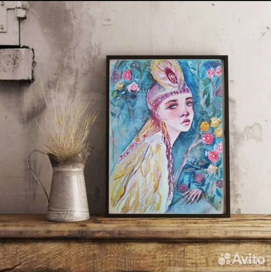 Картина акварелью 