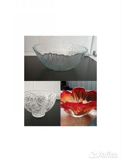 Вазы, конфетницы,салатники