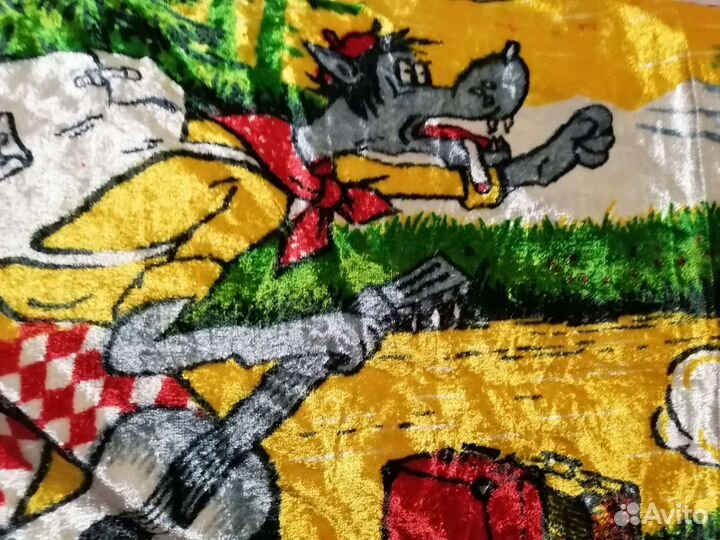 Новый плюшевый коврик 65на 130см