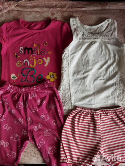 Вещи пакетом на девочку 116 см
