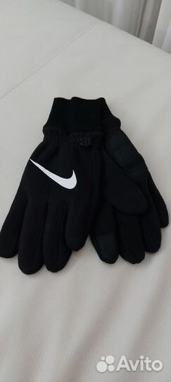 Перчатки мужские флисовые с манжетой Nike