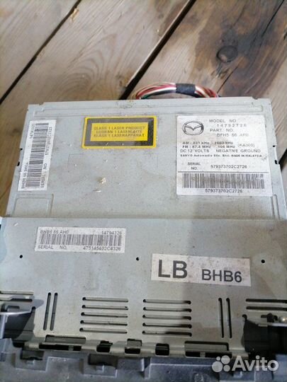 Магнитола Mazda 3 хэтчбек 1.6 Z6 2012