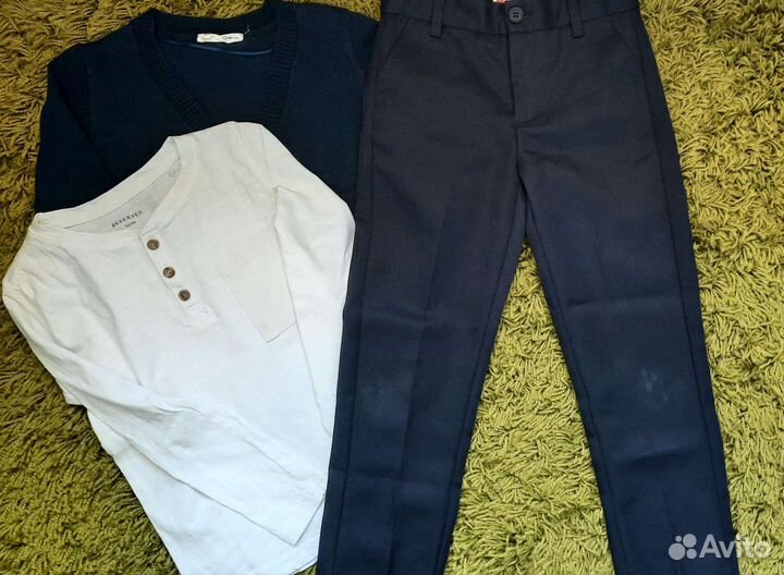 Школьная форма для мальчика Button blue 122